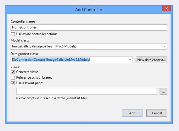 create a controller class